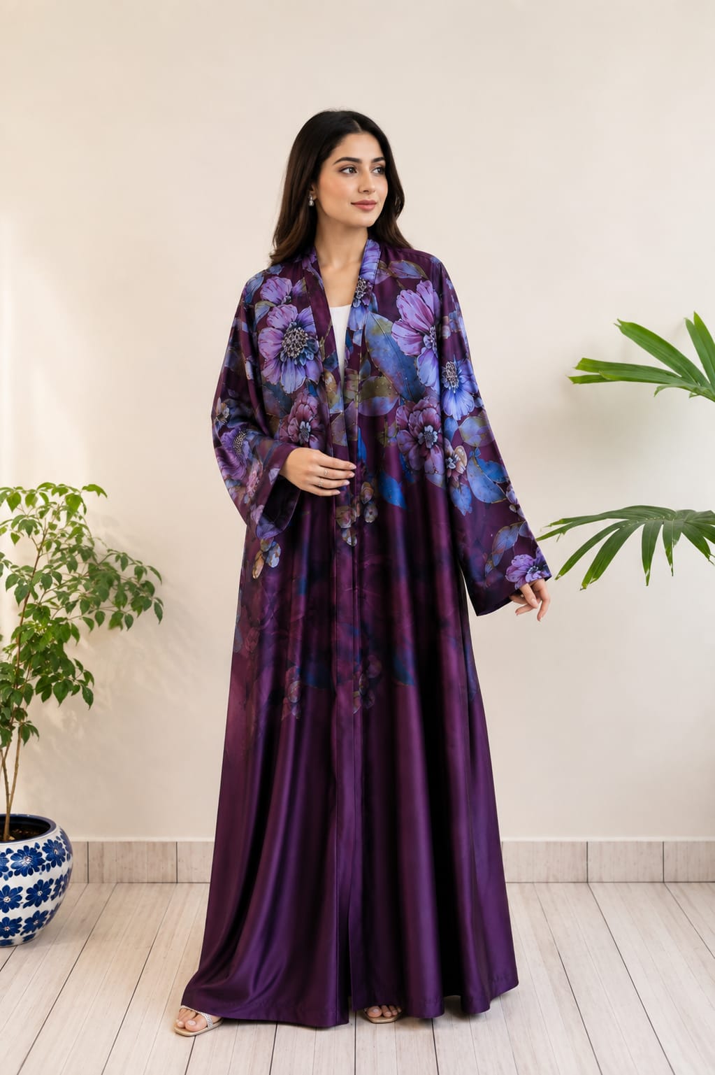Plum Blossom Abaya