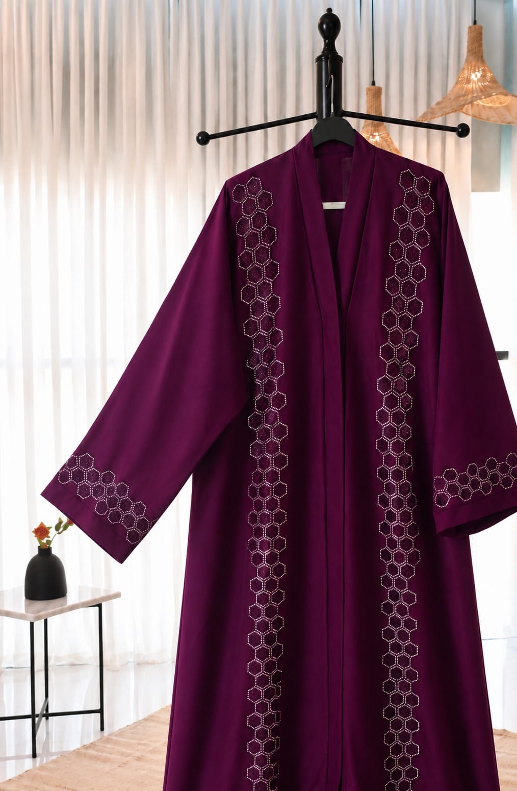 Majestic Plum Abaya