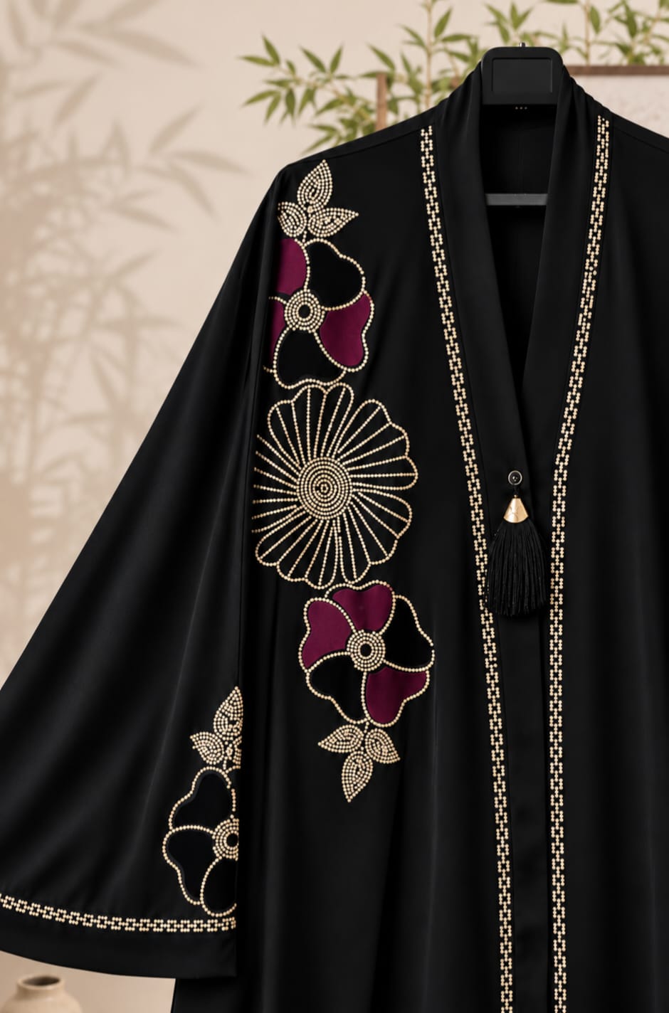 Velvet Bloom Abaya