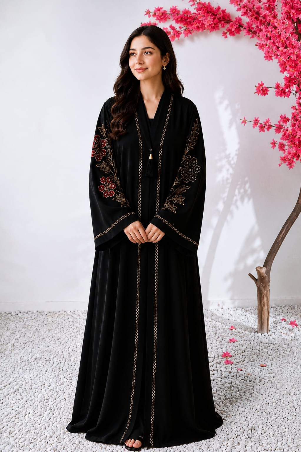 Midnight Rose Abaya